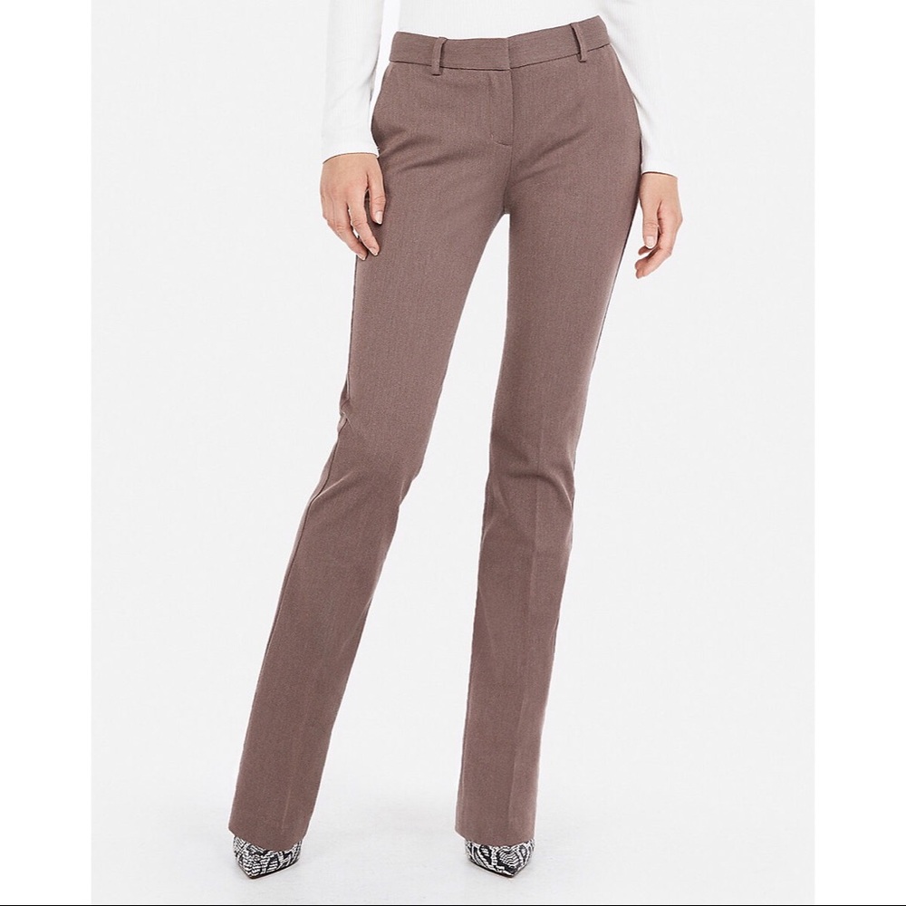 Express Mid Rise Barely Boot Columnist Pant